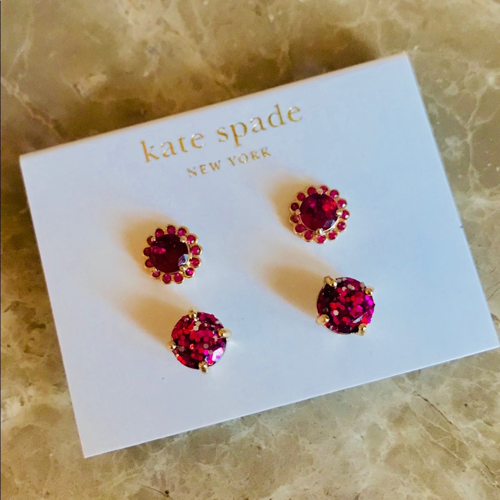NWT- Kate Spade 2 pair stud earring set